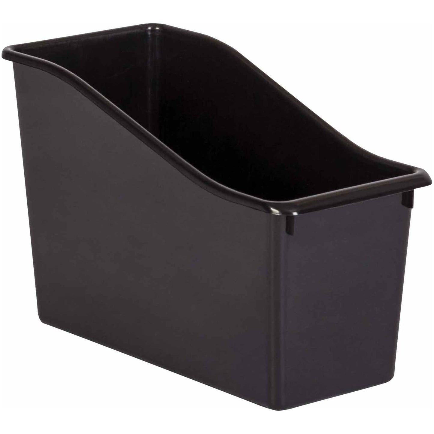 Teacher Created Resources Black Plastic Book Bin, Pack of 6