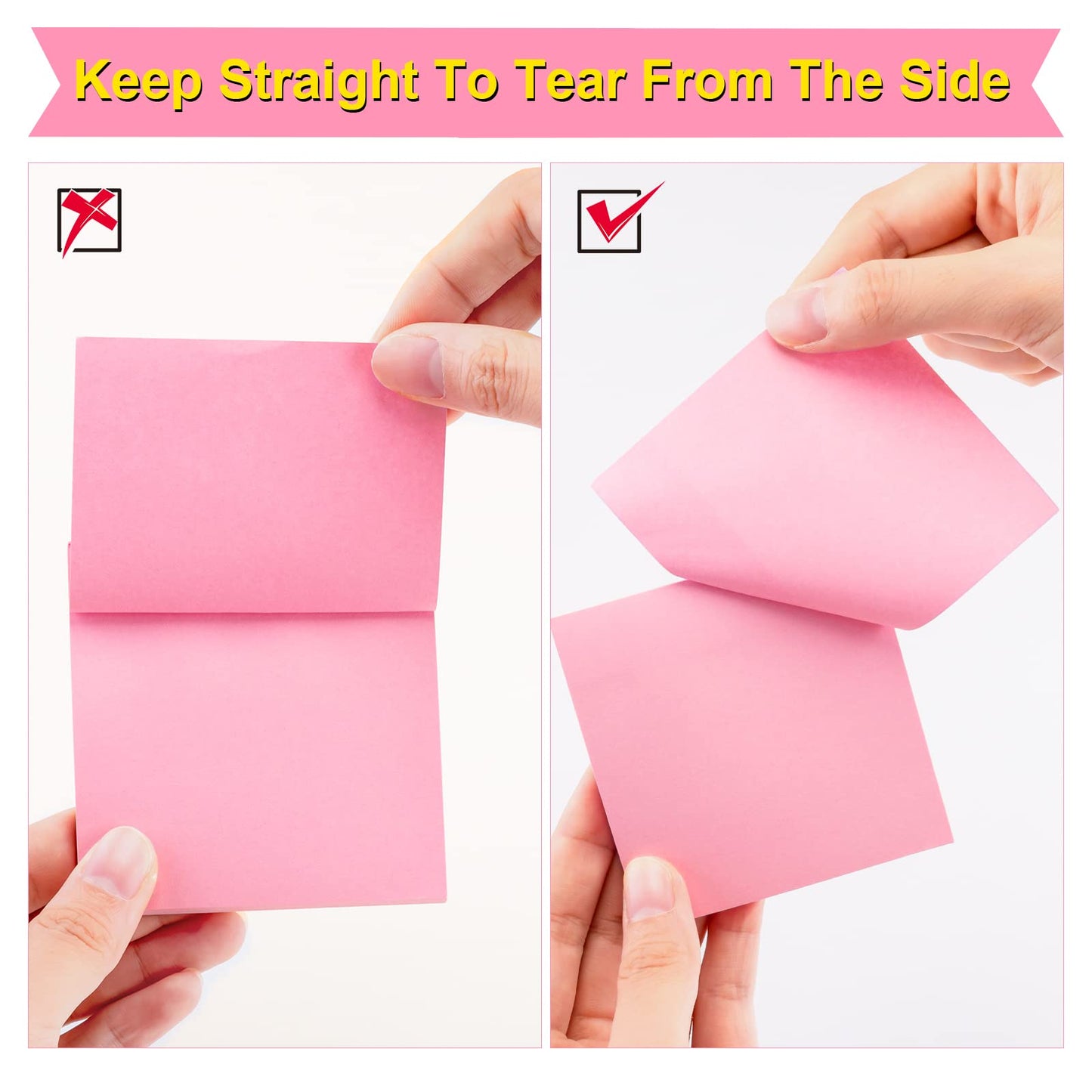Fainne 120 Pack Sticky Notes Bulk 3 x 3 inch Self Stick Note Pads Multicolor Paper Memo for Office School Supplies Student Teacher Classroom Back to School Essentials, 50 Sheet/Pad(Vivid Color)