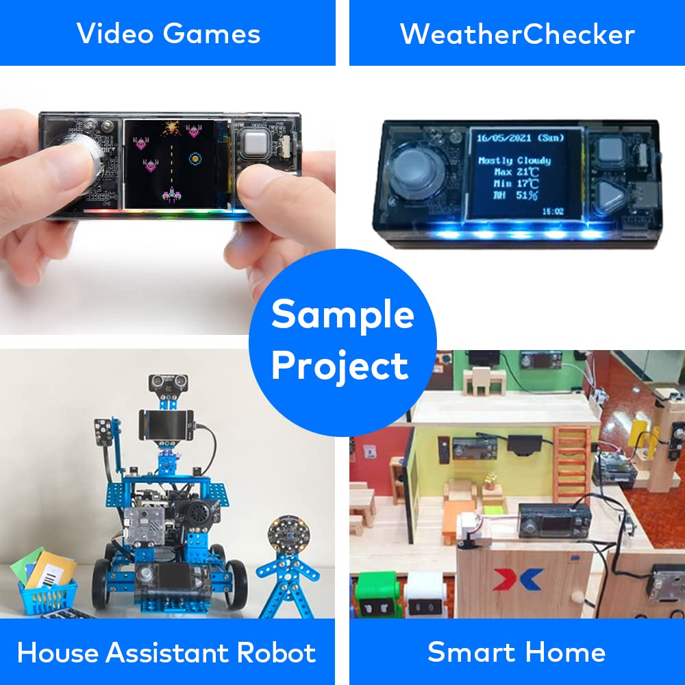 Makeblock CyberPi Project-Based Kit: Coding for Kids 8-12, STEM Programmable Robot with Scratch & Python Support, IoT Technology & Built-in WiFi Module