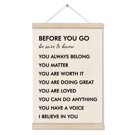 DOI-LANEE Positive Affirmations Wall Decor, Inspirational Motivational Office Wall Art, Therapist Office Decor, Mental Health Posters for Classroom School Counseling 16x12 inch