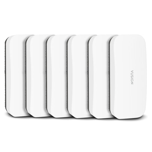 VUSIGN Magnetic Dry Erase White Board Eraser- 6 Pack, Glass Whiteboard Eraser for Dry Erase Board, Glass Board, Calendar Board, Office, Home, School Supplies