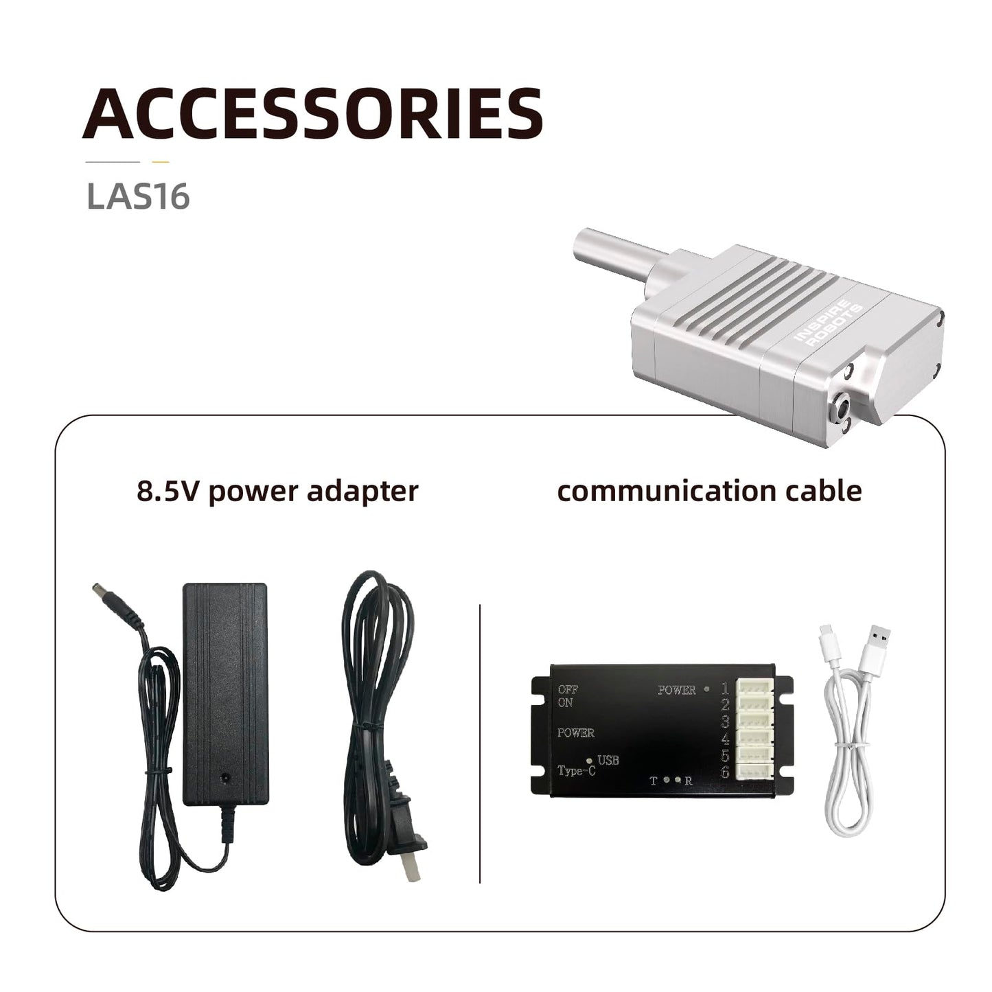 INSPIRE ROBOTS LAS High Precision Micro Linear Servo Actuator,Stroke 16mm,Force7.1lbs(31.5N), Drive&Control Integrated| for Robotics,Industrial Automation,Biomedical Instrument,Education|LAS16-101D
