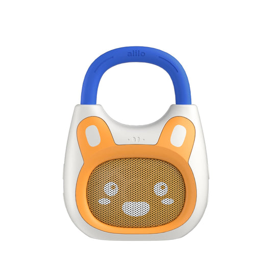 alilo Pocket Bunny Portable Kids Music Player, Musical Toys for Toddlers, Preloaded 120+ Stories/Music/Lullabies/White Noise,High Fidelity Sound Travel Bluetooth Speaker (with Strap and Ring)