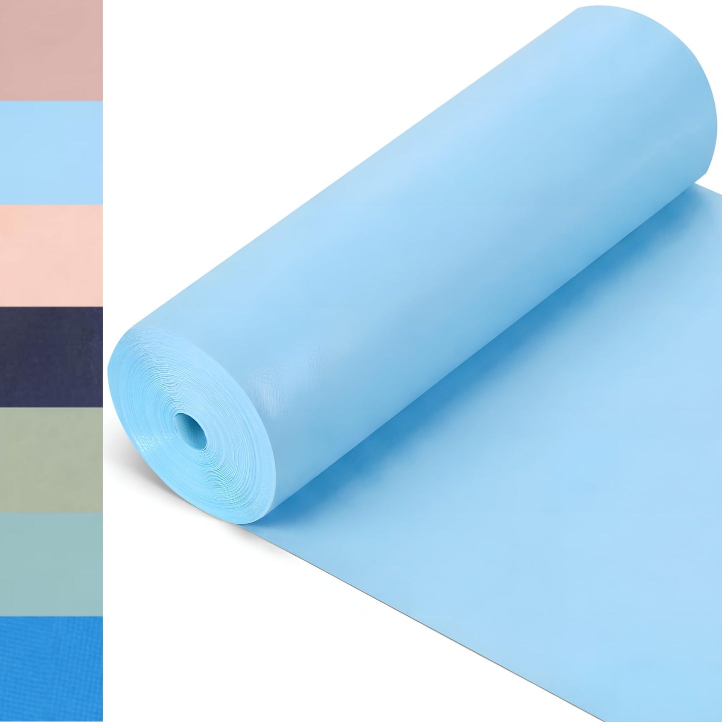 Breling 16 inch x 80 ft Fabric Bulletin Board Roll for Classroom Waterproof Non-Woven Fabric Background Roll Anti-Wrinkle Bulletin Board Background for Back to School Wall Decor DIY Craft(Blue)