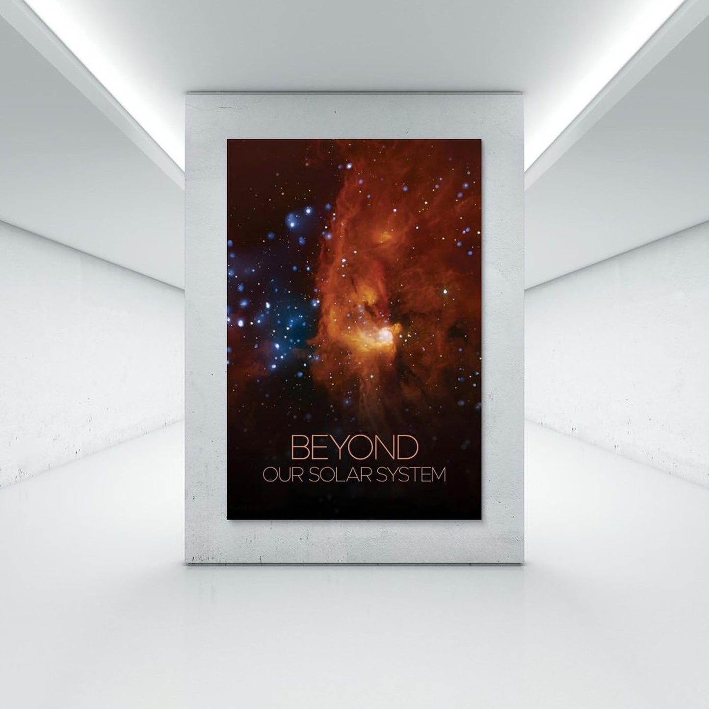 XIAOLOUTINYU Nebula Star Formation Canvas Wall Art 16x24 Inch Unframed – Deep Space Galaxy Astronomy Print for Classroom Decor, STEM Educational Space Art for Kids & Teens, Science Gift
