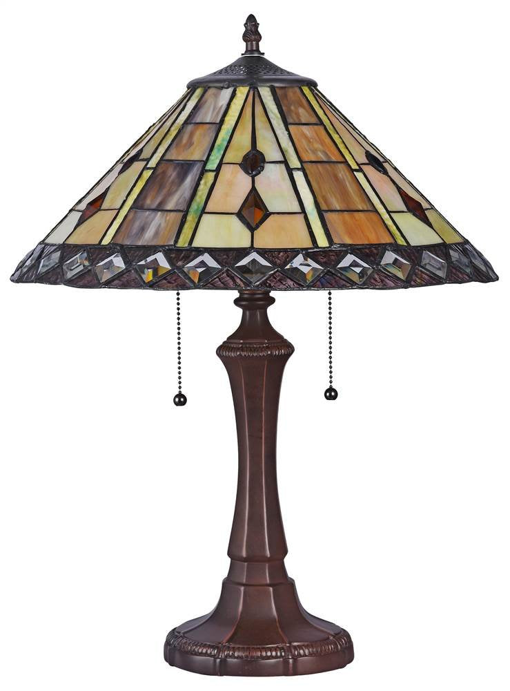 Chloe Table Lamp CH3T991AG16-TL2, Glass, Multicolor