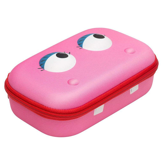 ZIPIT Beast Pencil Box for Girls, Large Capacity Cute Pencil Case for School, Stationery Organizer Box, Pink