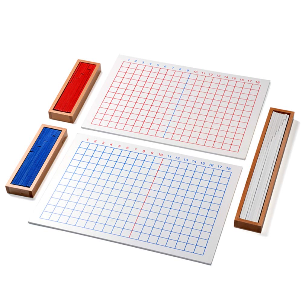 Kghios Montessori Addition and Subtraction Board Montessori Math Toys Material for Toddlers Kids,Addition & Subtraction Board