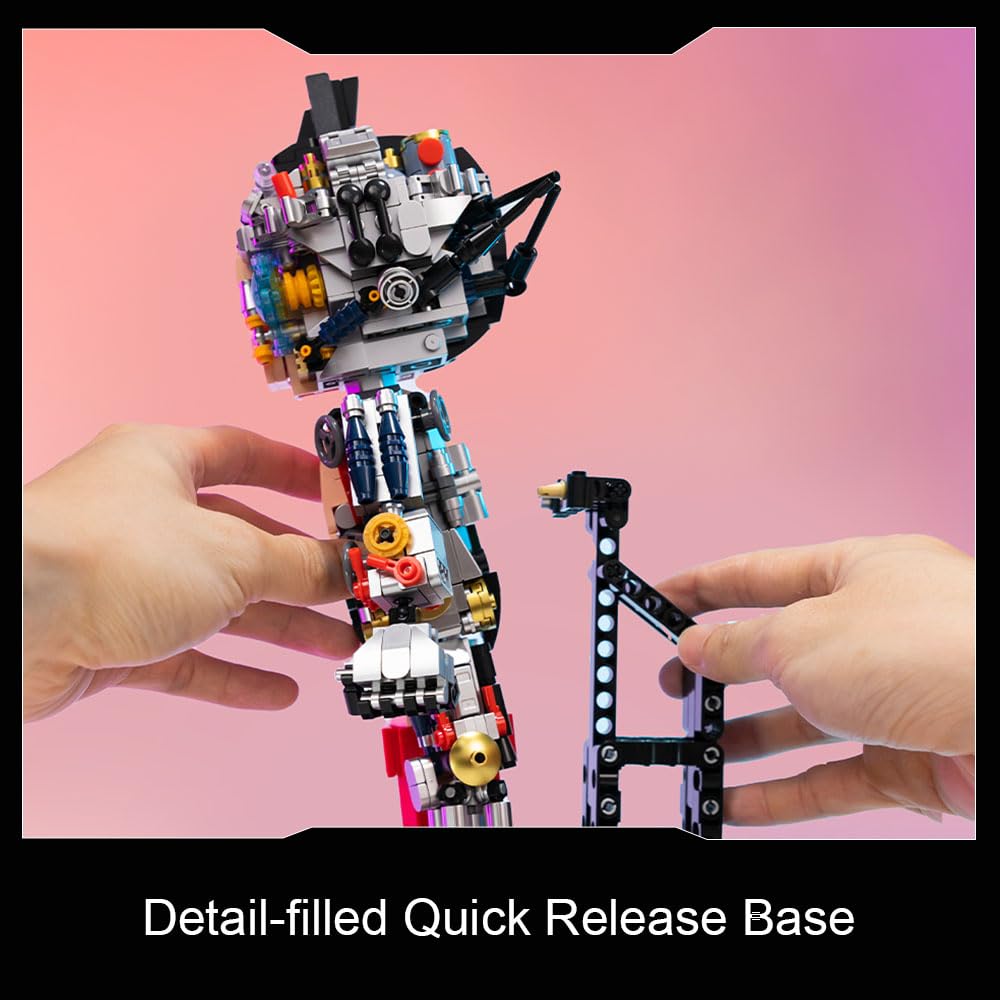 PANTASY Astro Boy Building Set Mechanical Clear Ver – Official Licensed Classic Anime Figure Brick Model, Collectible Robot Display Toy for Adults and Fans, Creative Construction Kit