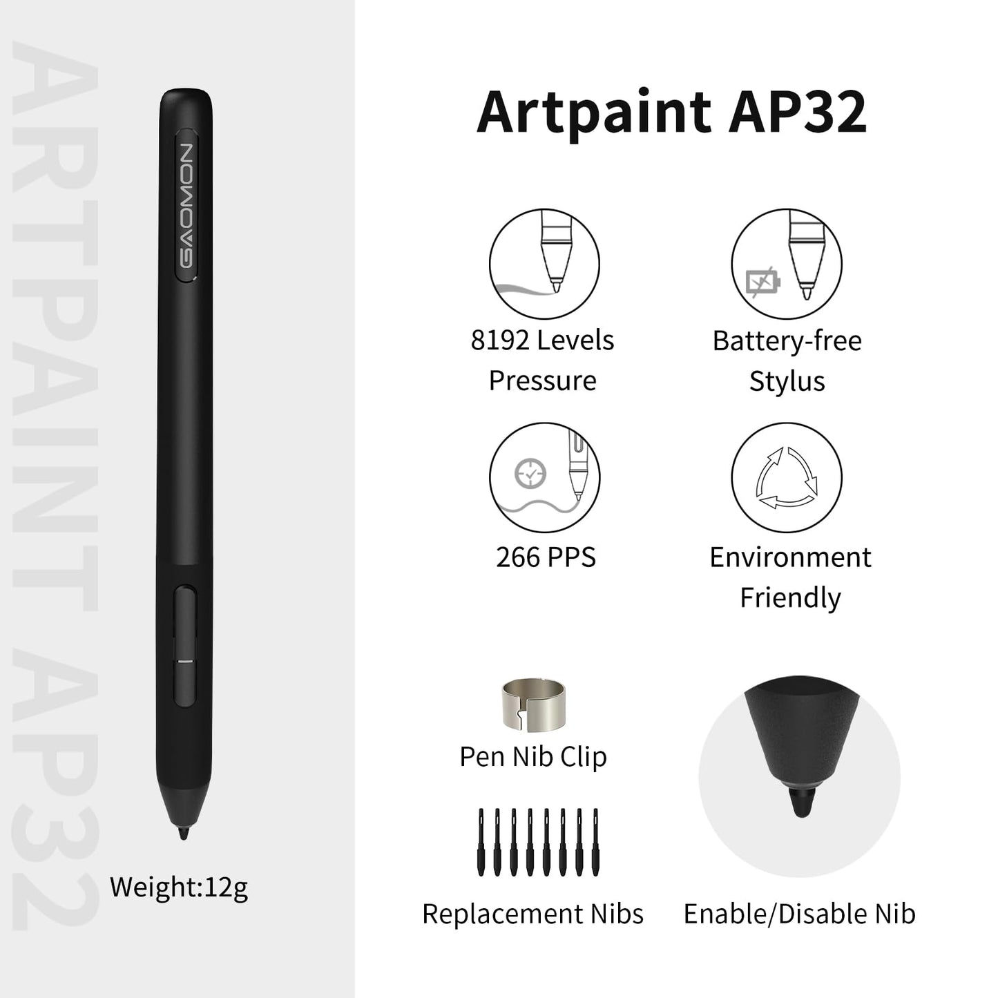 GAOMON S620 Drawing Tablet 6.5 x 4 Inch Graphics Tablet with 8192 Passive Pen 4 Customizable ExpressKeys for Digital Art, Painting, OSU Playing, Compatible with Windows PC, Mac