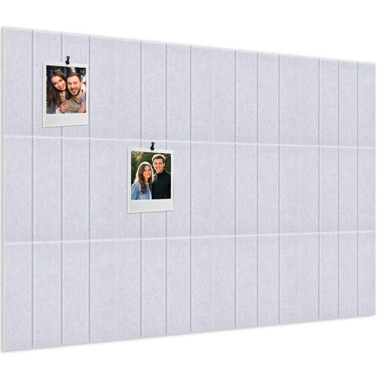 UNICRAFTALE 12 Pcs Felt Bulletin Board 12x12 Inch Self-Adhesive Felt Tiles Pin Board Squares for Home Office Classroom Display