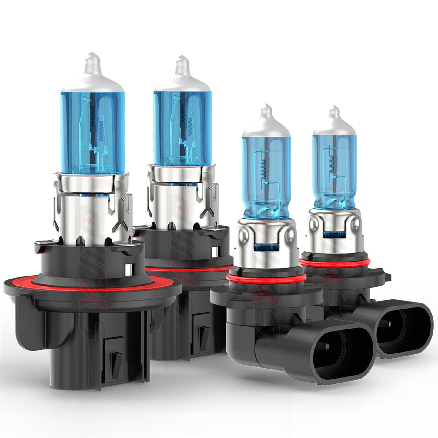 SYJIIP Halogen Headlight Bulbs H13 9008 for Ford F150 F250 F350 F450, 6000K White, 300% Brightness, Plug n Play,