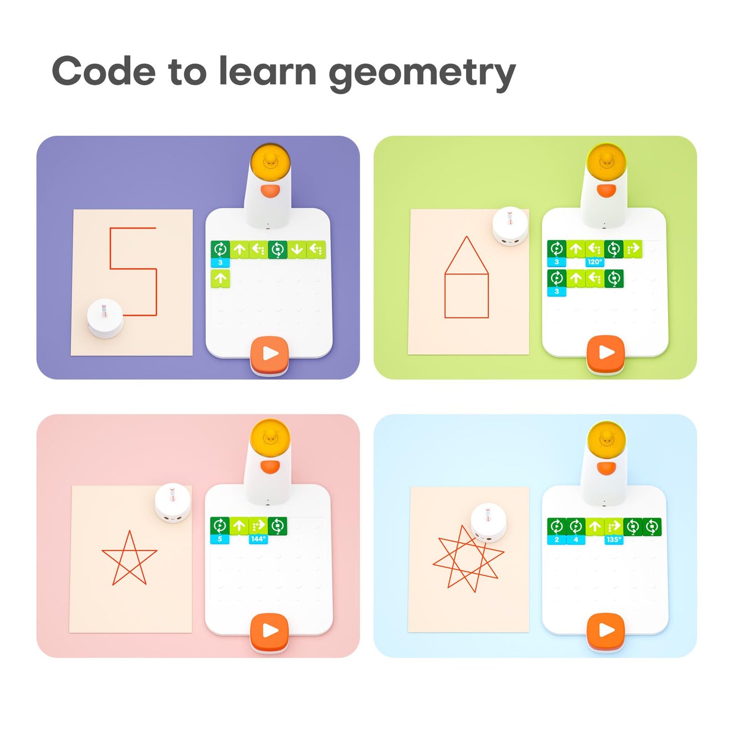 MatataStudio Coding Robot Set for Kids Ages 4+, STEM Robotics for Toddles to Learn Early Programming, Educational Toy for Homeschool & Classroom Ages 4-10
