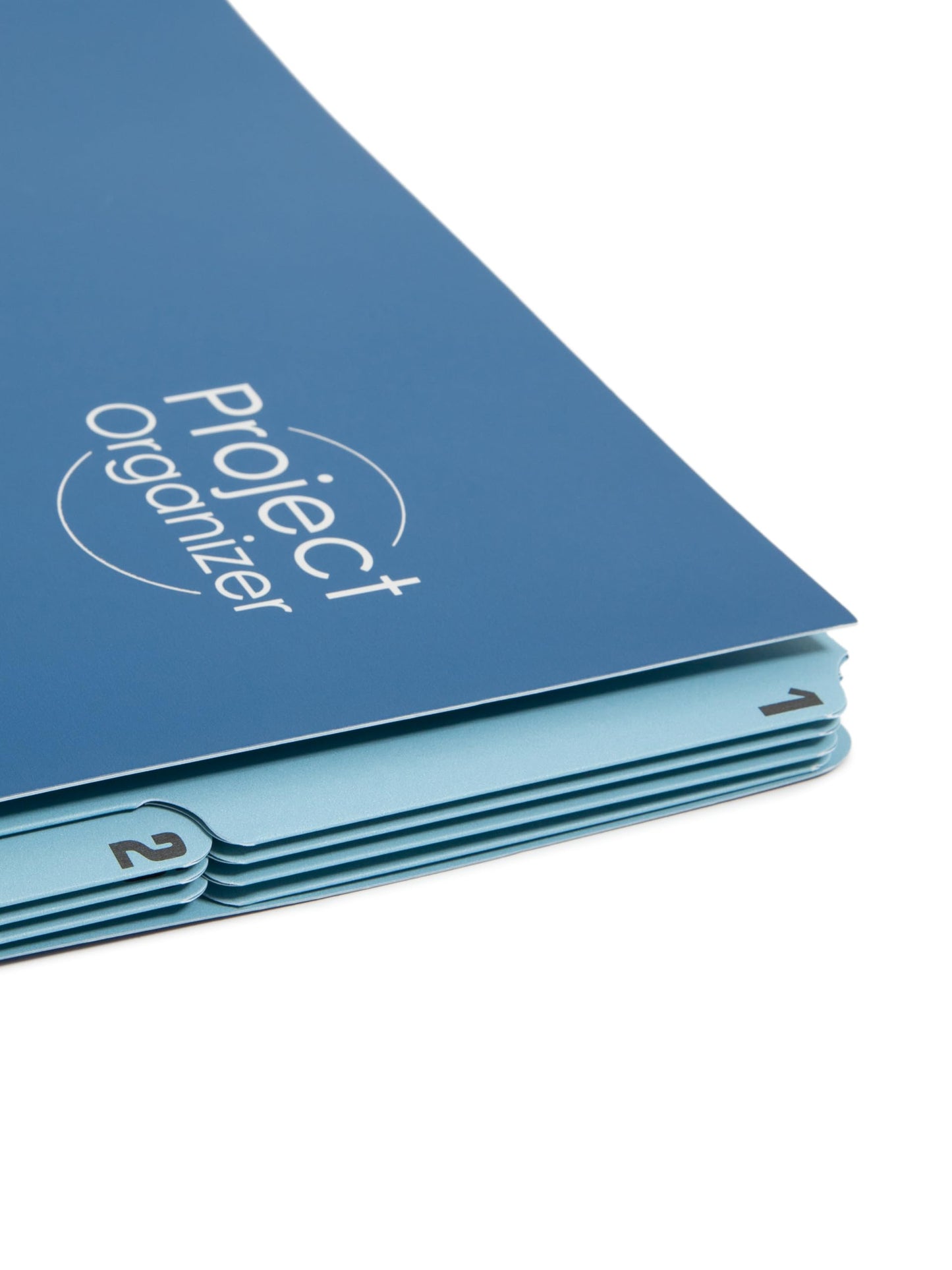 Smead Project Organizer, 10 Pockets, Closed Sides, Preprinted Templates, Reinforced Tabs, Letter Size, Navy/Lake Blue (89200)