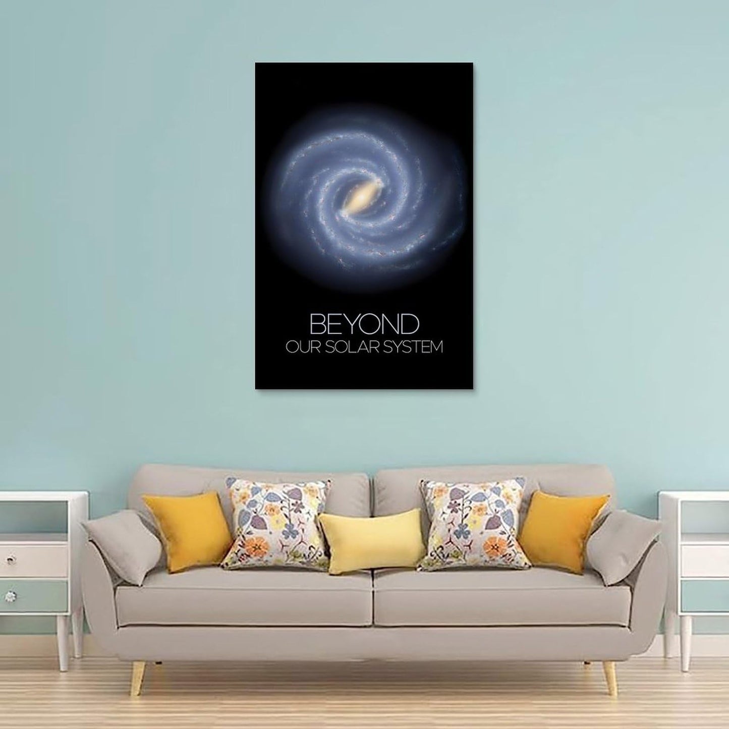 Milky Way Galaxy Wall Art 16x24 Inch Unframed– Spiral Galaxy Astronomy Poster Print, Space Science Decor for Classroom, Kids Room, Home Office, Science Gift for Students & Teachers