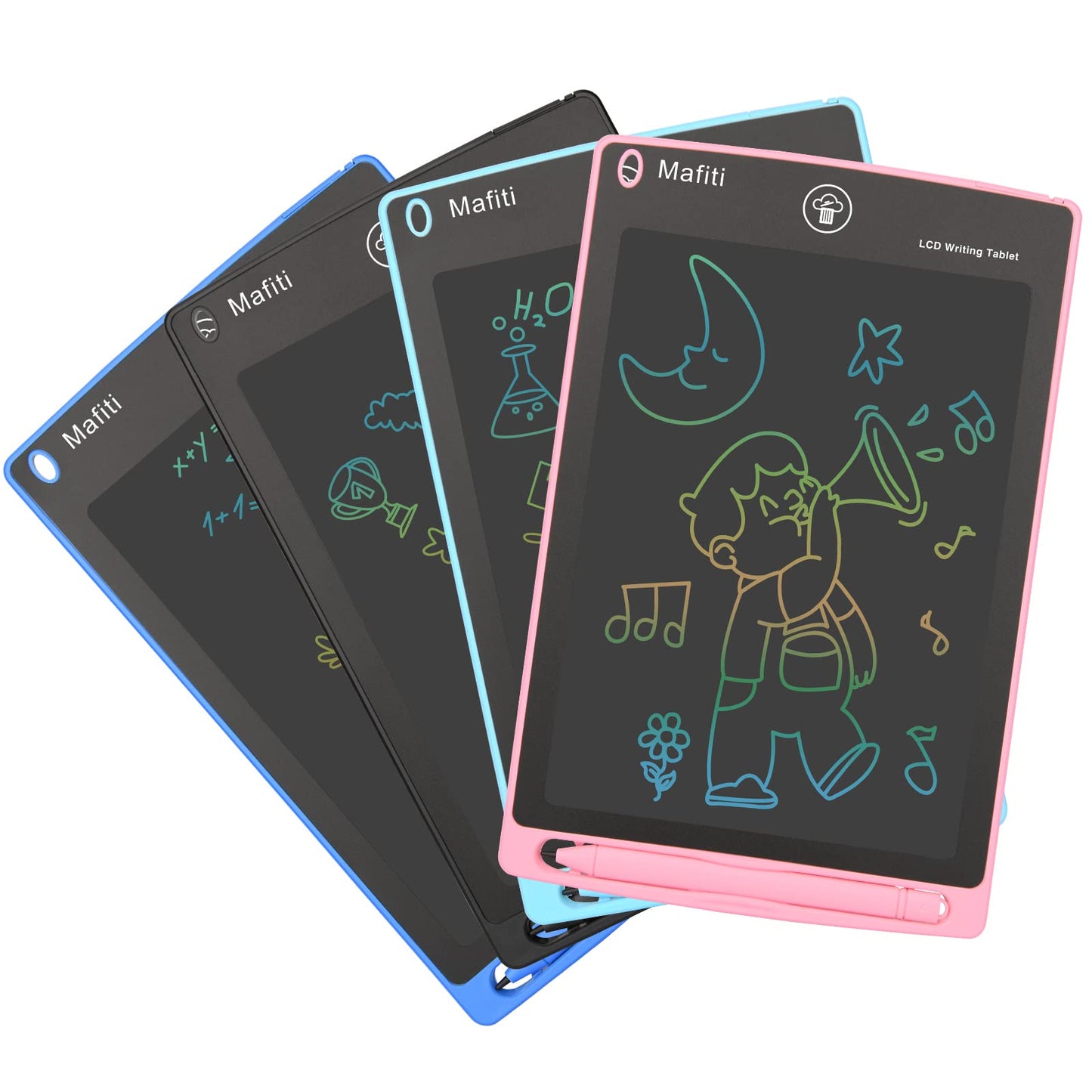 LCD Writing Tablet 8.5 Inch 4 Pack Electronic Writing Drawing Pads Doodle Board Gift for Kids Boys Girls