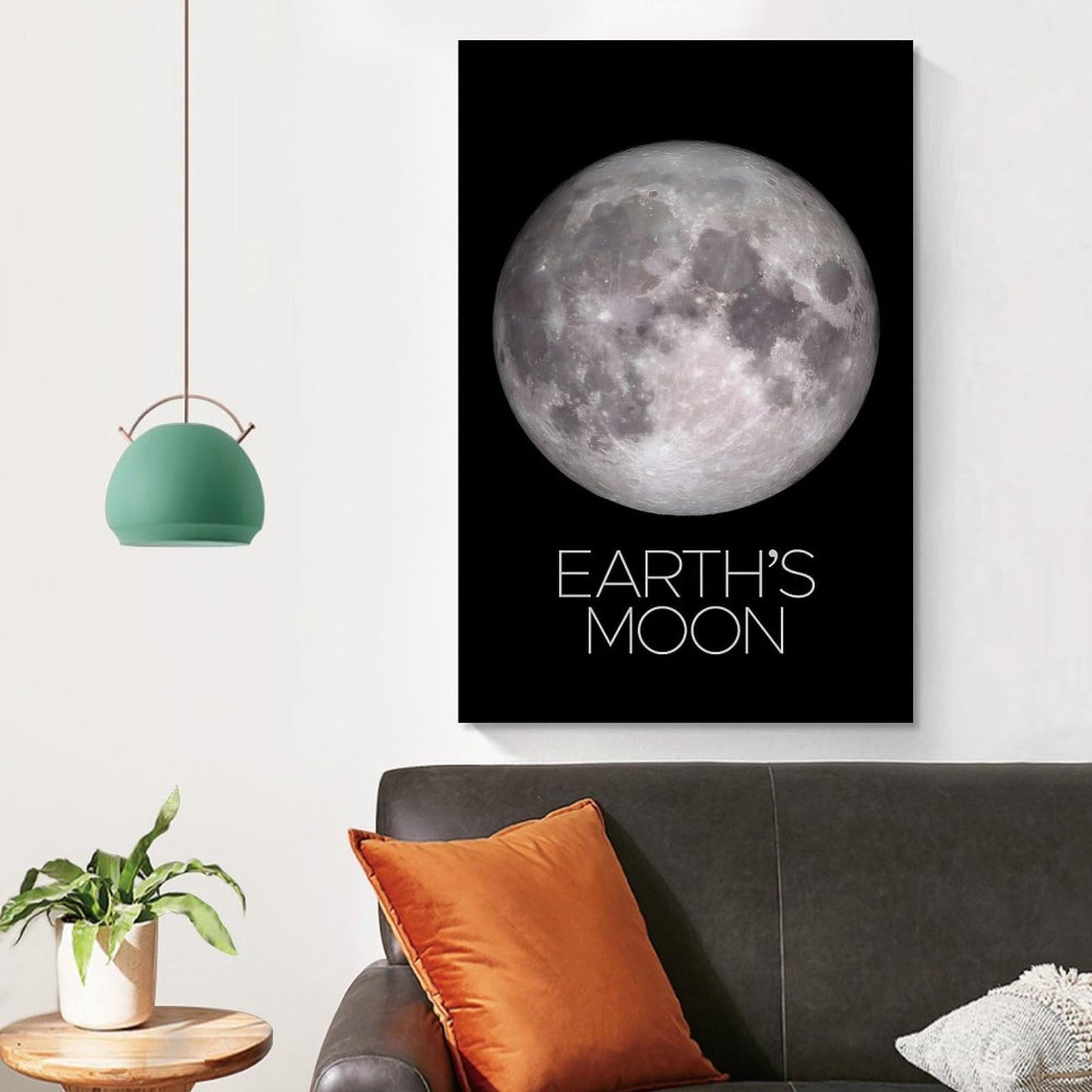XIAOLOUTINYU Solar System Canvas Wall Art - Moon Planet Space Poster for Kids Room Bedroom Classroom, STEM Educational Astronomy Decor, Science Gift for Boys Girls Teens, 16x24 Inch Unframed