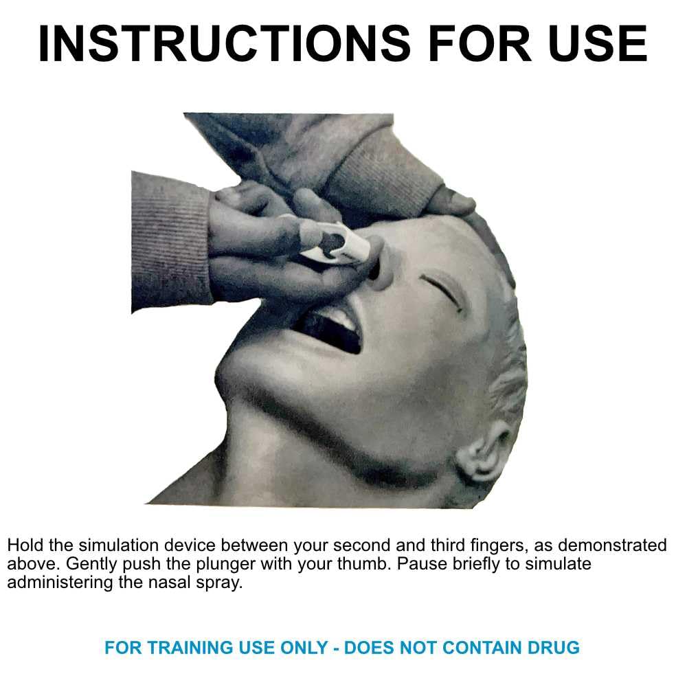 WNL Products 5000NMT Nasal Med Trainer, Naloxone Training Device, for use in Educational Narcan Training Only, Contains No Medicine - 5 Pack