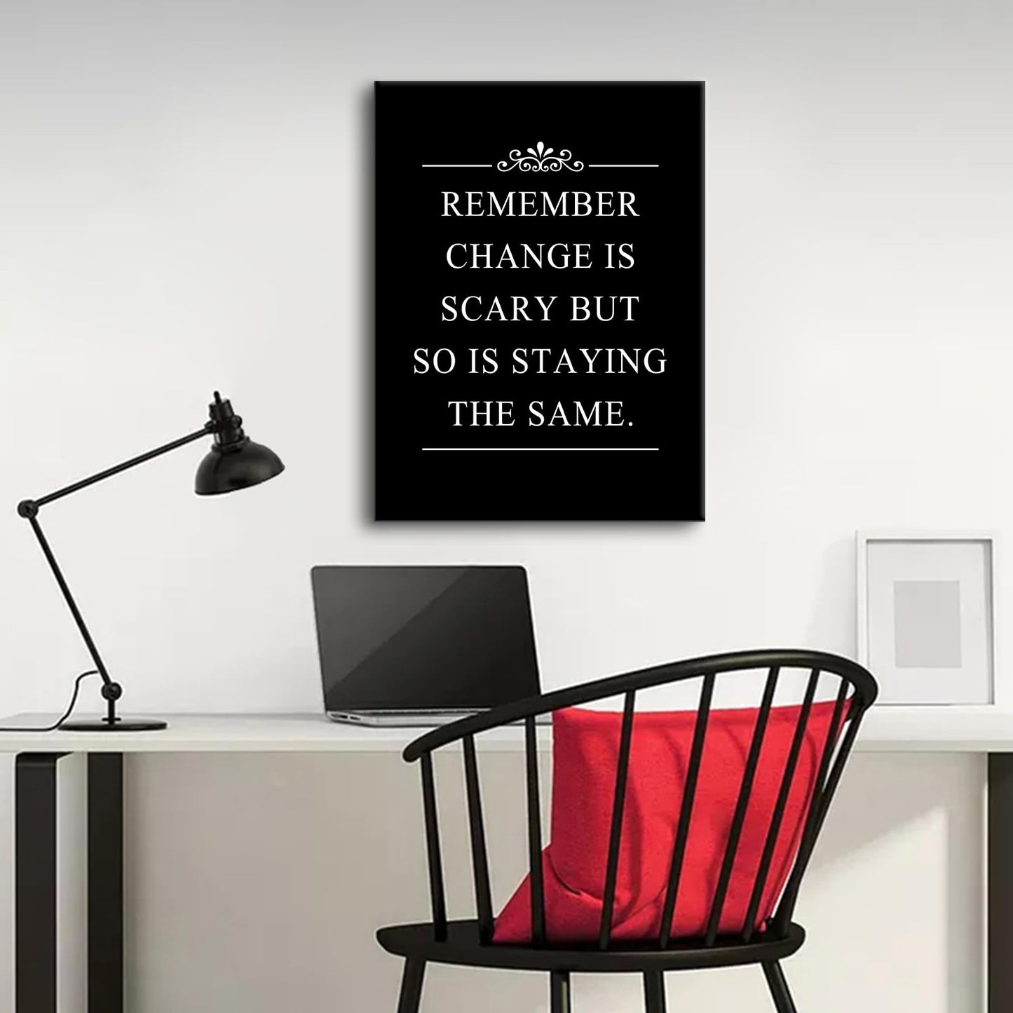 Inspirational Office Decor Wall Art Remember Quote Canvas Painting Prints for Home Wall Decor Framed Motivational Painting Poster Artwork Living Room Gym Bedroom Framed[18''W x 24''H]