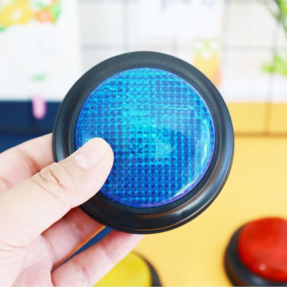 Buzzers for Trivia Games,Game Answer Buzzers with Lights and Sound for ClassroomBuzzer for Game Show,Quizzes Party,Adults and Teacher Supplies(Set of 4)
