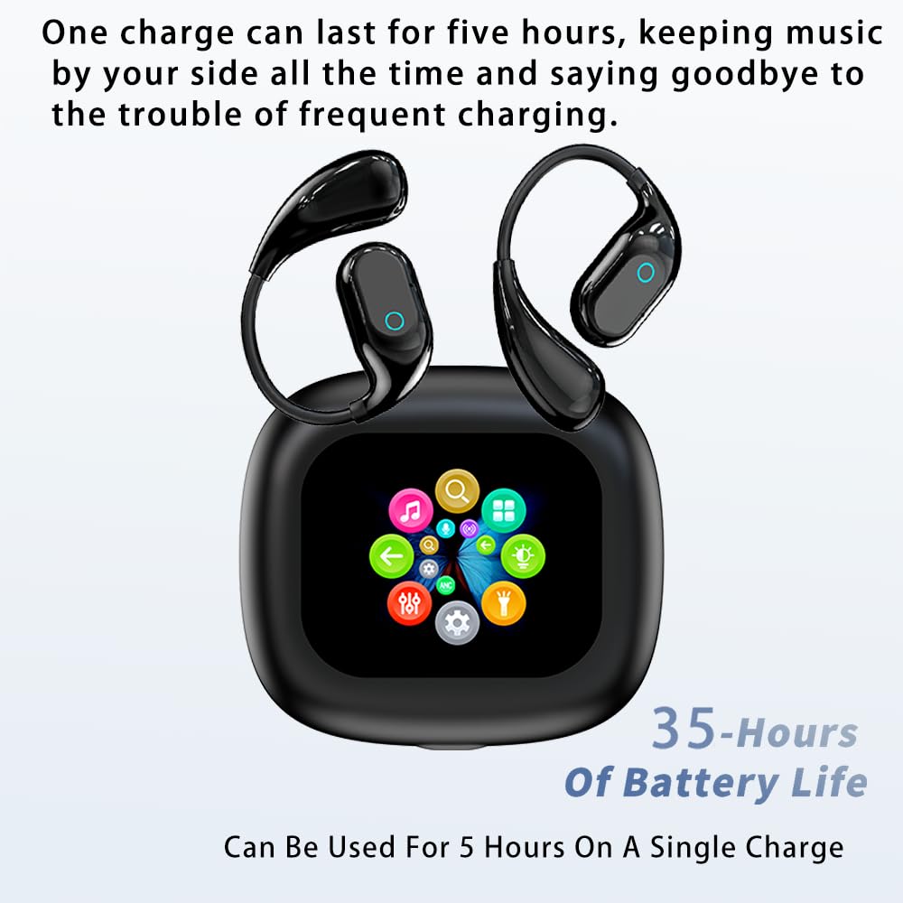 AI Translation Earbuds, 166 Language Translation Headphones, Translation Headphones with LED Screen Touch for Travel, Meetings, and Learning