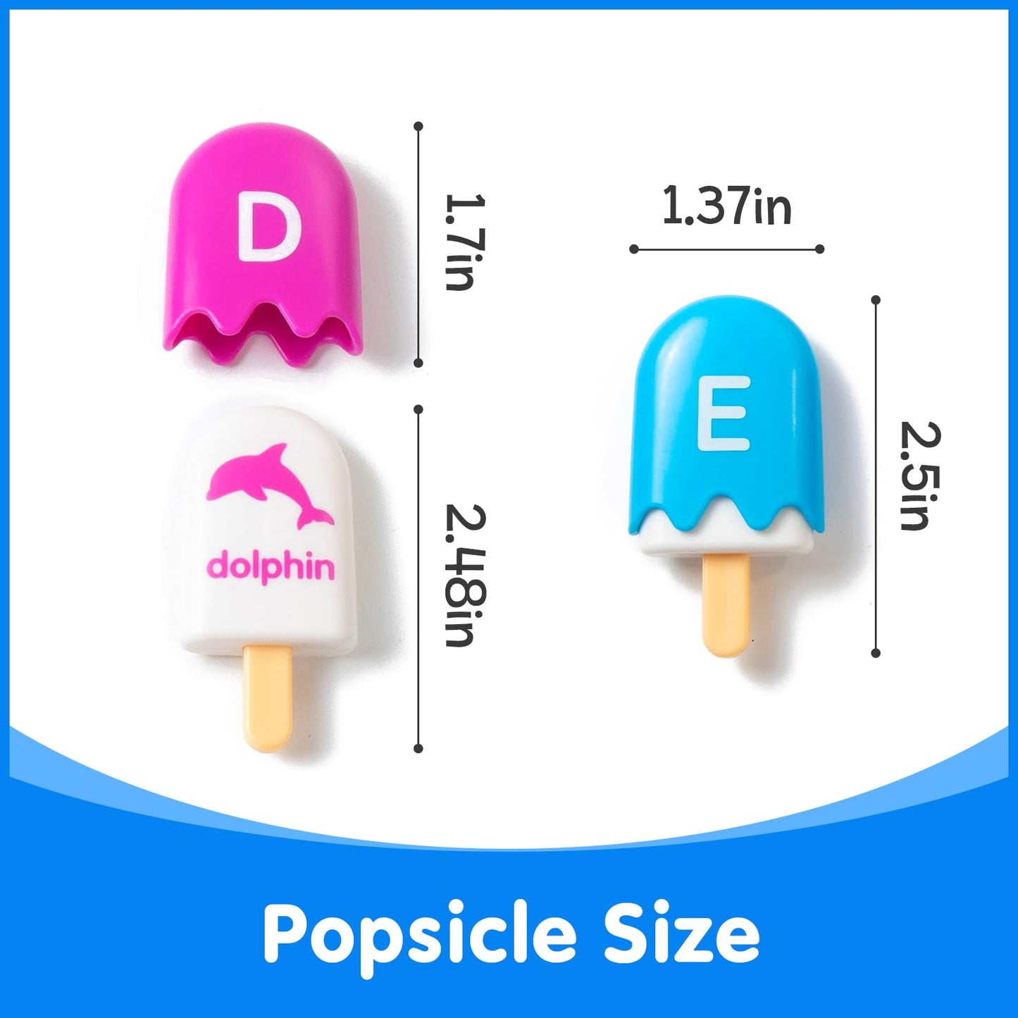 Odoorgames ABC Popsicles – Alphabet Learning Toys, Preschool Educational Toys for Classroom - Fun and Engaging Matching Game