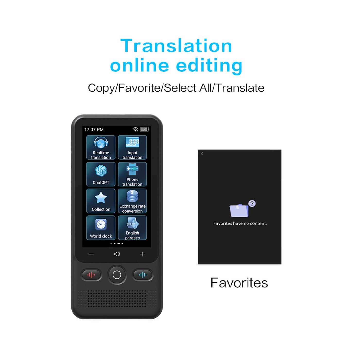 AI Language Translator Device, 2026 Upgraded Translator No WiFi Needed, 160+ Languages Instant Two-Way Vioce Translator, Offline/Photo Translation for Business Travel