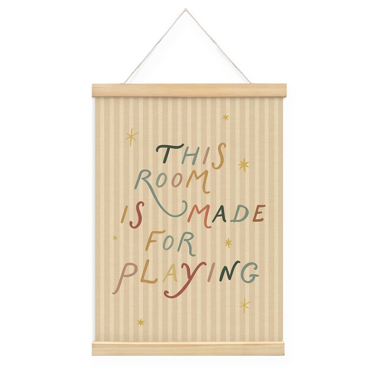 STHTTSW Playroom Poster Decor Wall,This Room Is Made For Playing Poster, Playroom Wall Art & Hanging Sign, Kids Room Nursery Playroom Art Decor, 12x16 Inch