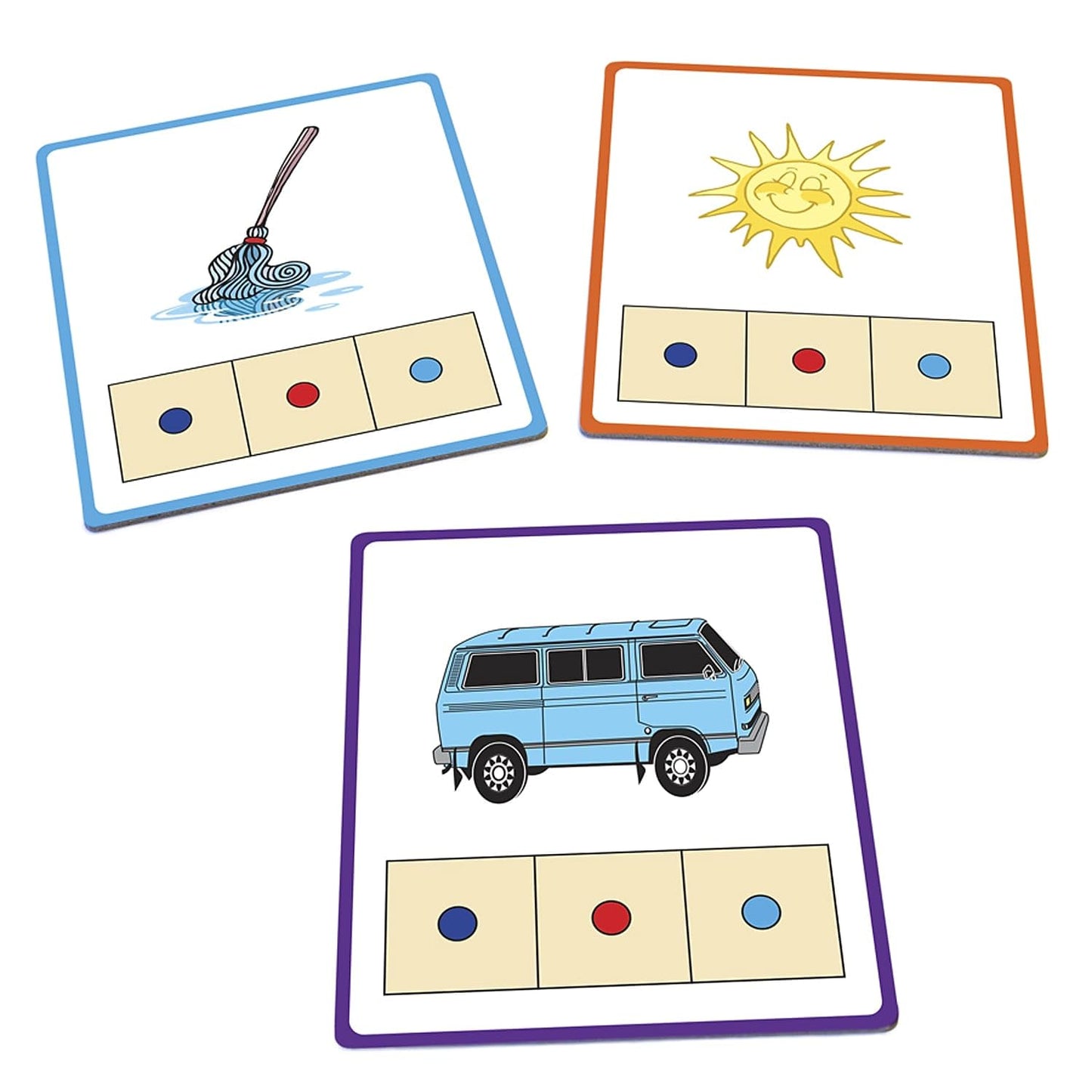Junior Learning: CVC Word Builders, 48 CVC Activity Cards, Phonemic Awareness, Helps Children to Recognize and Understand Basic Sounds in Words, Self Checking Feature, For Ages 4 and up