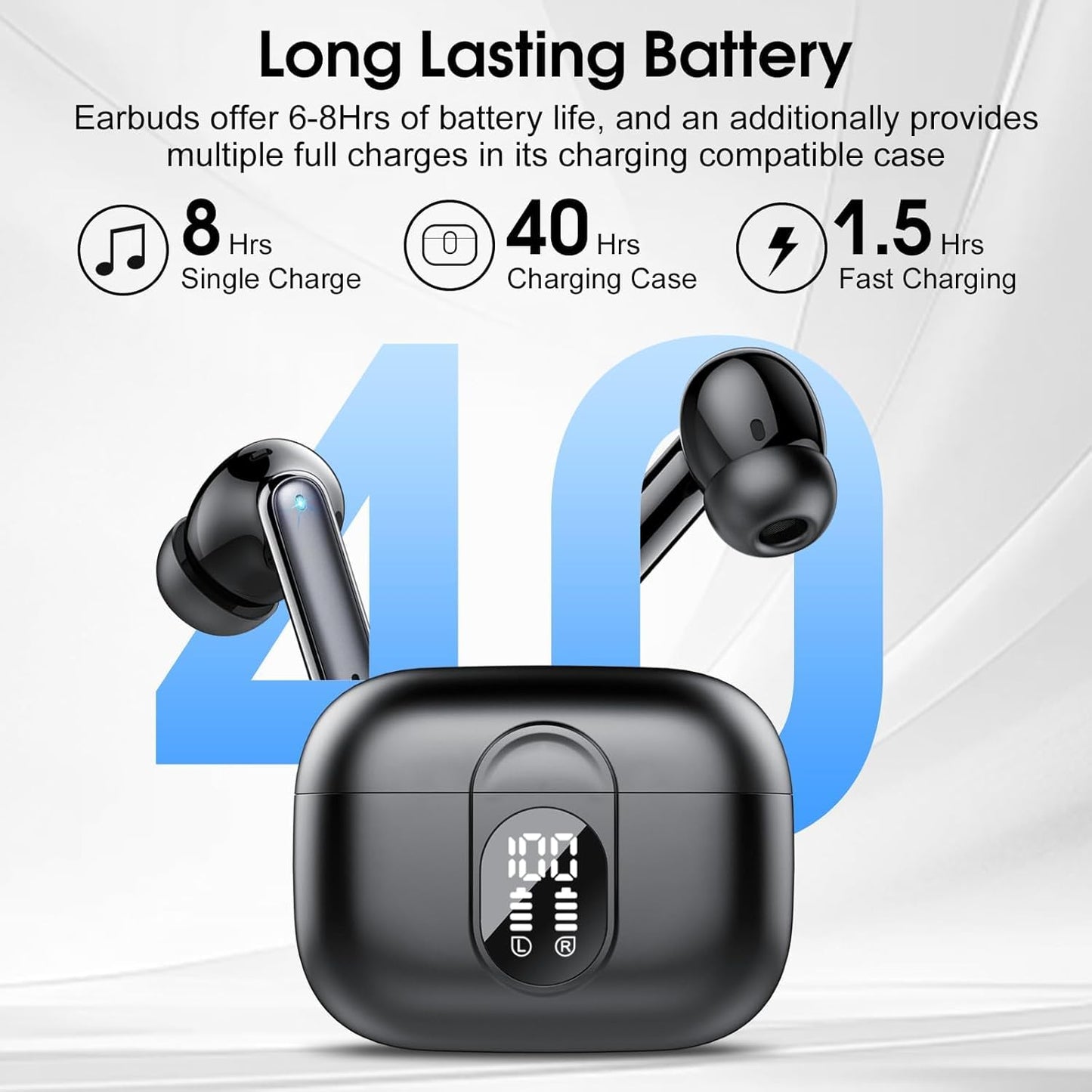 Ai Translation Earbuds Real Time,3-in-1 Buletooth 5.3 Translator Earbuds with 6 Translation Modes/164 Languages,No Subscription Required Translatior Headphones,40H Audifonos Traductores Inglés Español