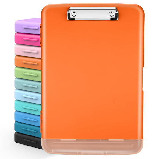 Sooez Clipboards with Storage, High Capacity Clip Boards 8.5x11 with Storage, Heavy Duty Nursing Clipboard Folder, Plastic Clipboard with Pen Holder for Women Teachers Work, School & Office Supplies