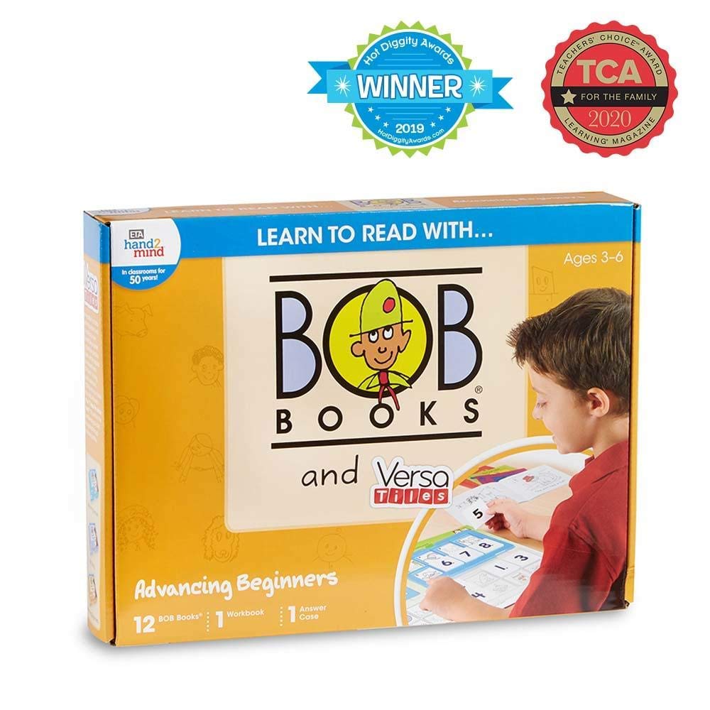 hand2mind Bob Books & VersaTiles Advancing Beginners Set, Early Reader Books, Learn to Read, Phonemic Awareness & Phonics Workbook, Toddler Learning Activities, Kindergarten Homeschool Supplies