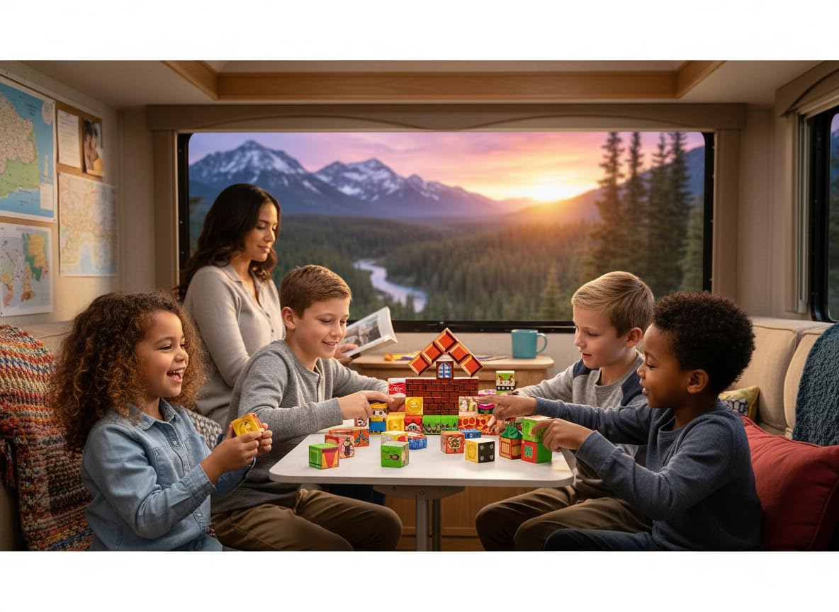 uMadeUs Magnetic Blocks Building Set - Puzzle Cubes as STEM Toys for Kids - Toddlers Sensory Construction Tiles - Ages 3+ Creative Educational Games for Boys and Girls - Mario 45pc in Tin Travel Box