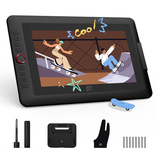 XP-PEN Artist 13.3 Pro V2 Drawing Tablet with Screen, 16K Pressure Sensitivity Digital Drawing Tablet for PC Mac Chromebook Android, Fully Laminated Graphic Tablet with Pen, Foldable Stand Included
