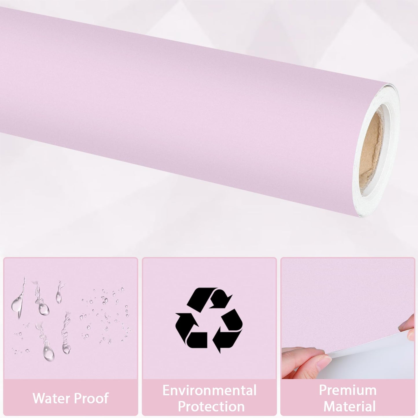 Qyeahkj Lavender Bulletin Board Paper Roll Light Purple Bulletin Board Background Paper Fade Resistant Classroom Decoration Poster Art Craft Home Wall Education Decoration Supplies 17.7in x 20ft