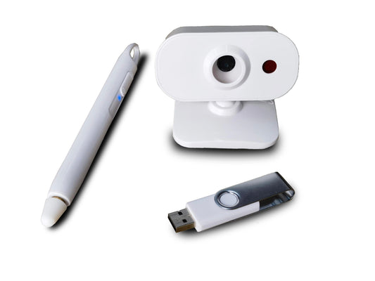 Interactive Whiteboard Converter Kit for Projectors (Windows Only) — Turns Any Wall or Board into a Smart Whiteboard, Ideal for Teaching, Meeting, Classroom