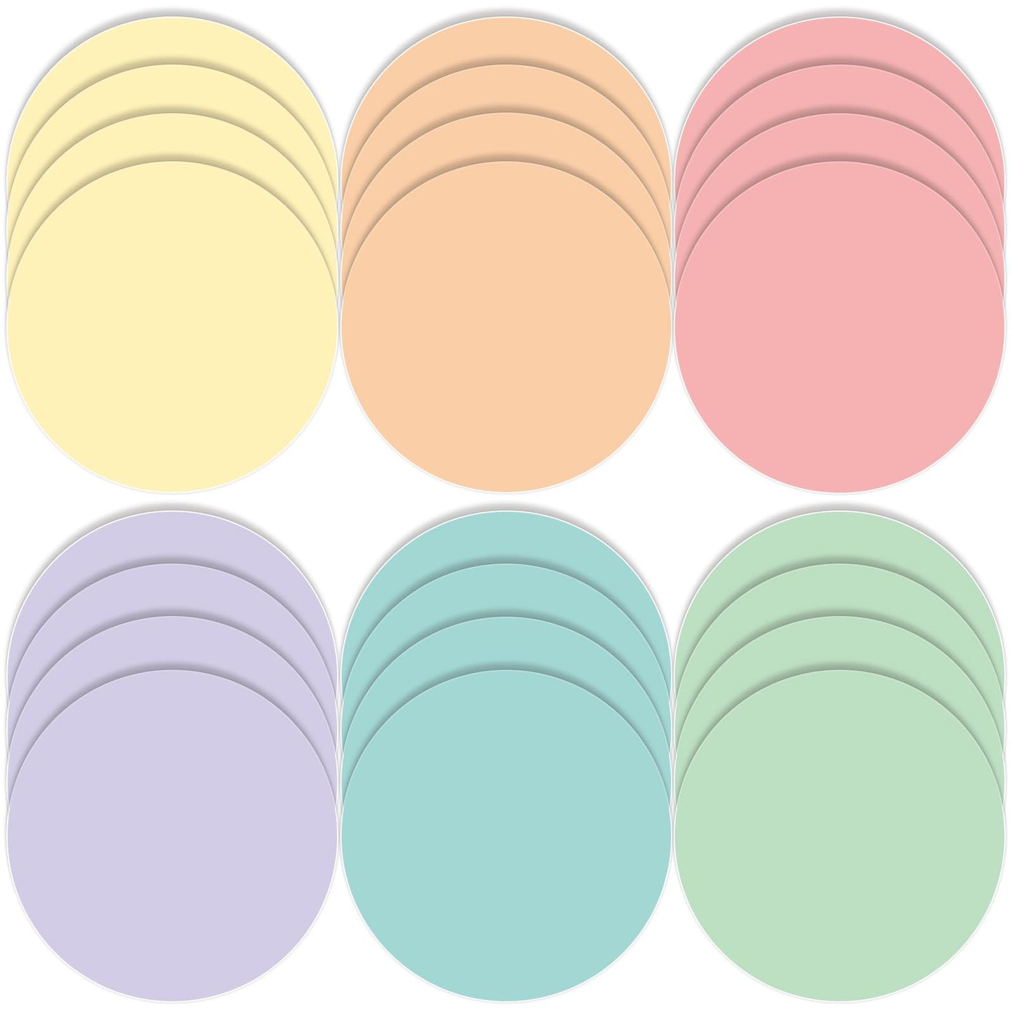 Lincia 24 Pack Colorful Dry Erase Dots Circles Spots for Classroom Table 10.5 Inch Removable Vinyl Desktop Stickers Spots Wall Decals for 100th Day of School Teacher Students Home (Candy Colors)