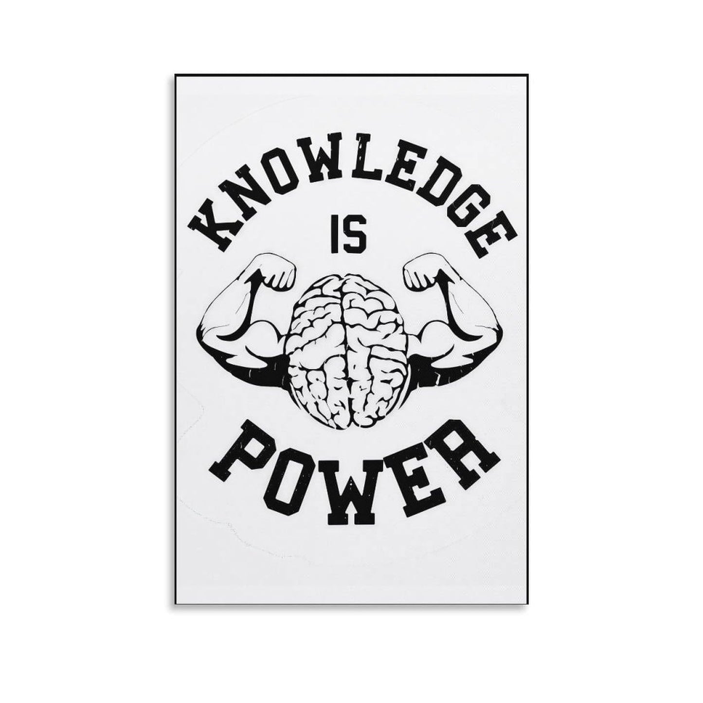 JHXNJDPOST Inspirational Poster Knowledge Is Power Educational Canvas Wall Art Aesthetic Decorative Painting Living Room Classroomstyle-11 12x18inch(30x45cm)