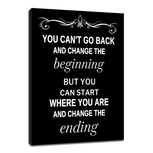 DINGFUN Motivational Office Wall Decor Inspirational Poster Wall Art Inspiring Success Quotes for Home Positive Theme Picture Painting Artwork for Bedroom Workplace Gym Ready to Hang [18''Wx24''H]