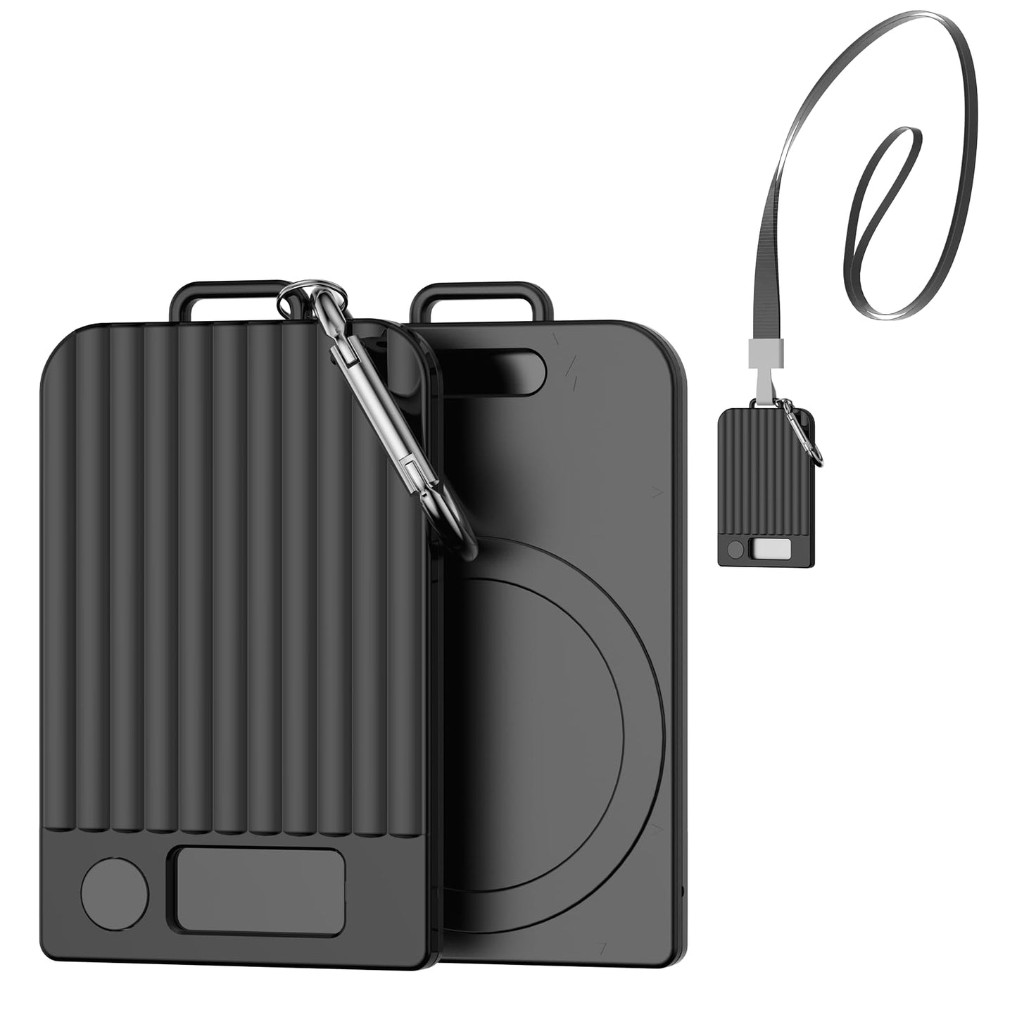 Magnetic Holder for Plaud Note&Plaud Note Pro(2025) with Lanyard&Carabiner,Anti-Scratch Hard Slim PC Portable Protective Case Ai Voice Recorder Accessories