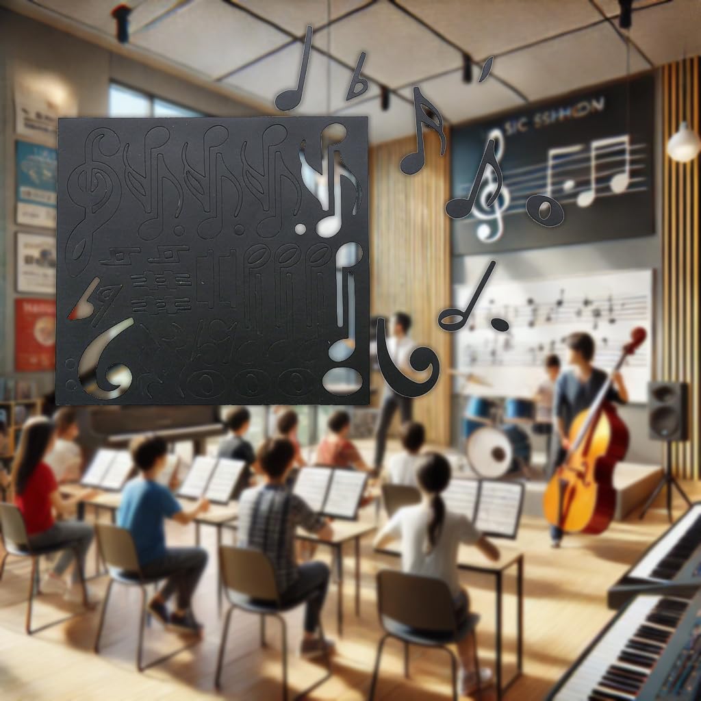 lovielf Music Theme Magnetic Music Note Symbol for Whiteboard for Teacher, Education (Set A)