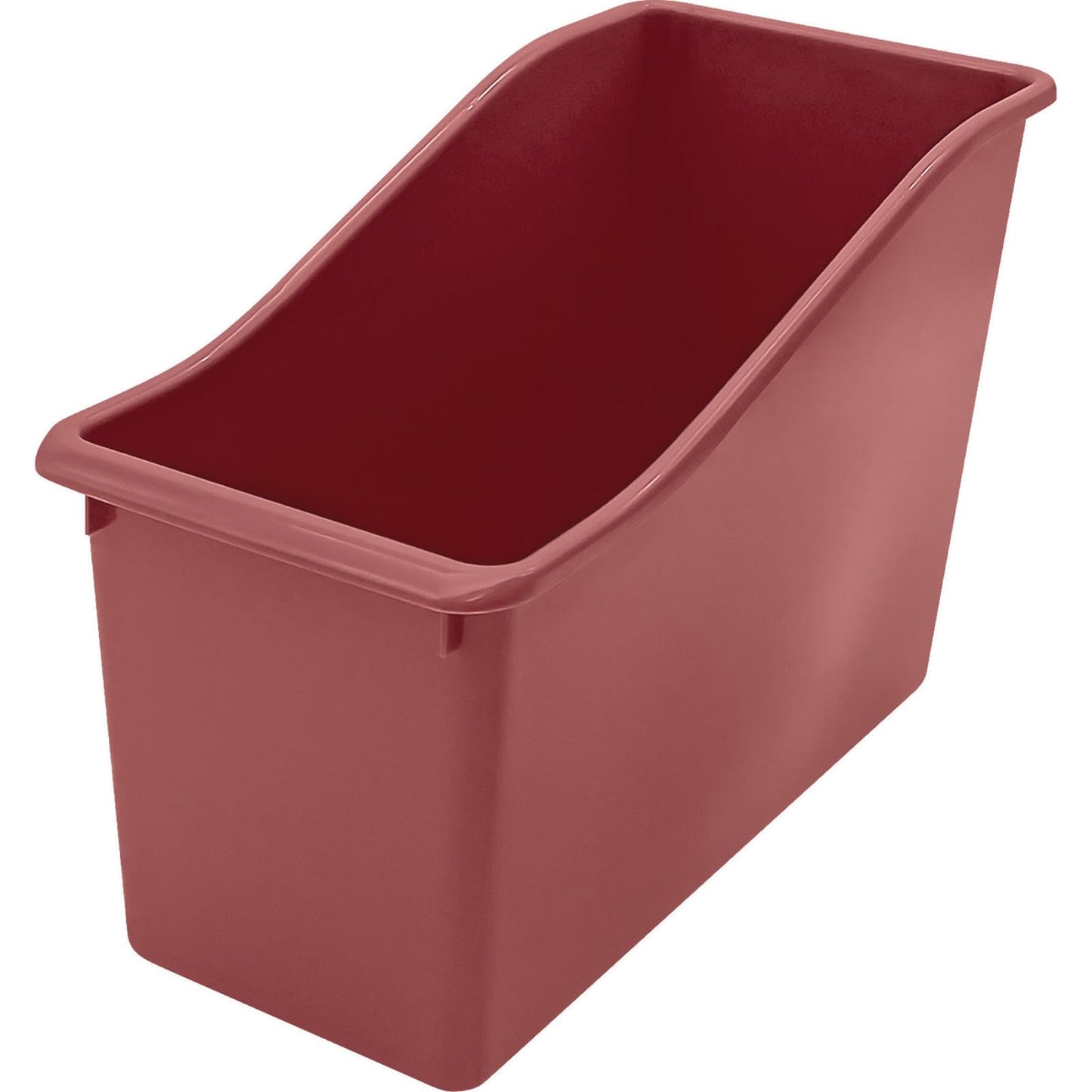 Teacher Created Resources Plastic Book Bin, Deep Rose