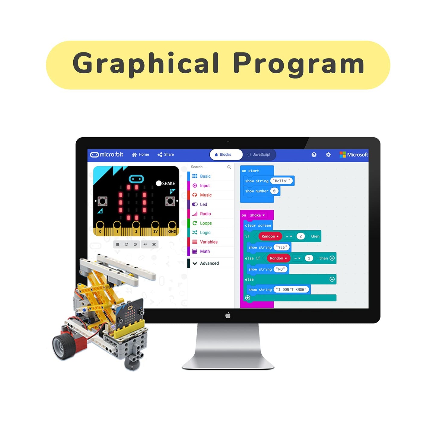 ELECFREAKS microbit 32 in 1 Wonder Sensor Kit, Makecode Programmable Learning Kit with Building Bricks/Sensors/Wukong Expansion Board(Without Micro:bit)