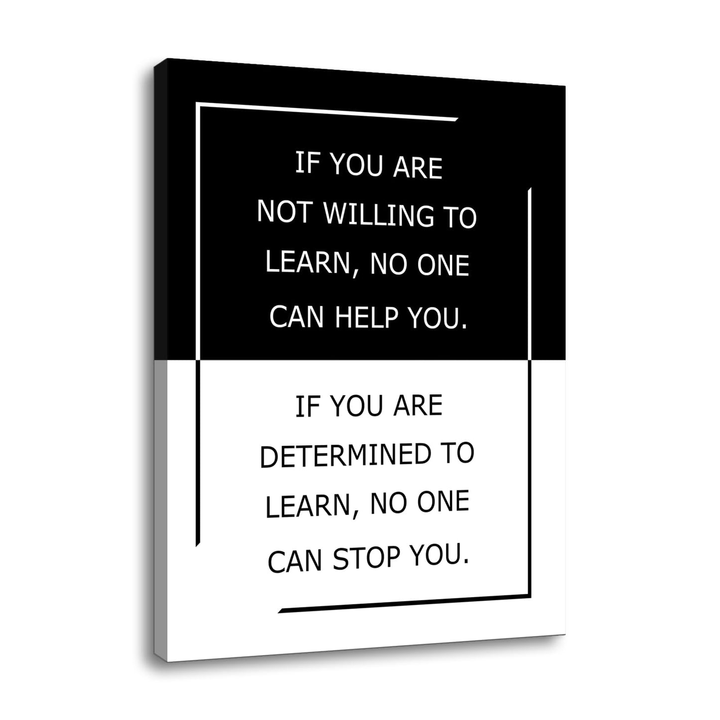 Motivational Poster Wall Art Inspirational Quotes If You Are Sign Picture Print Positive Saying Painting Artwork for Modern Home Bedroom Office Workplace Stretched and Framed [18''Hx24''W]