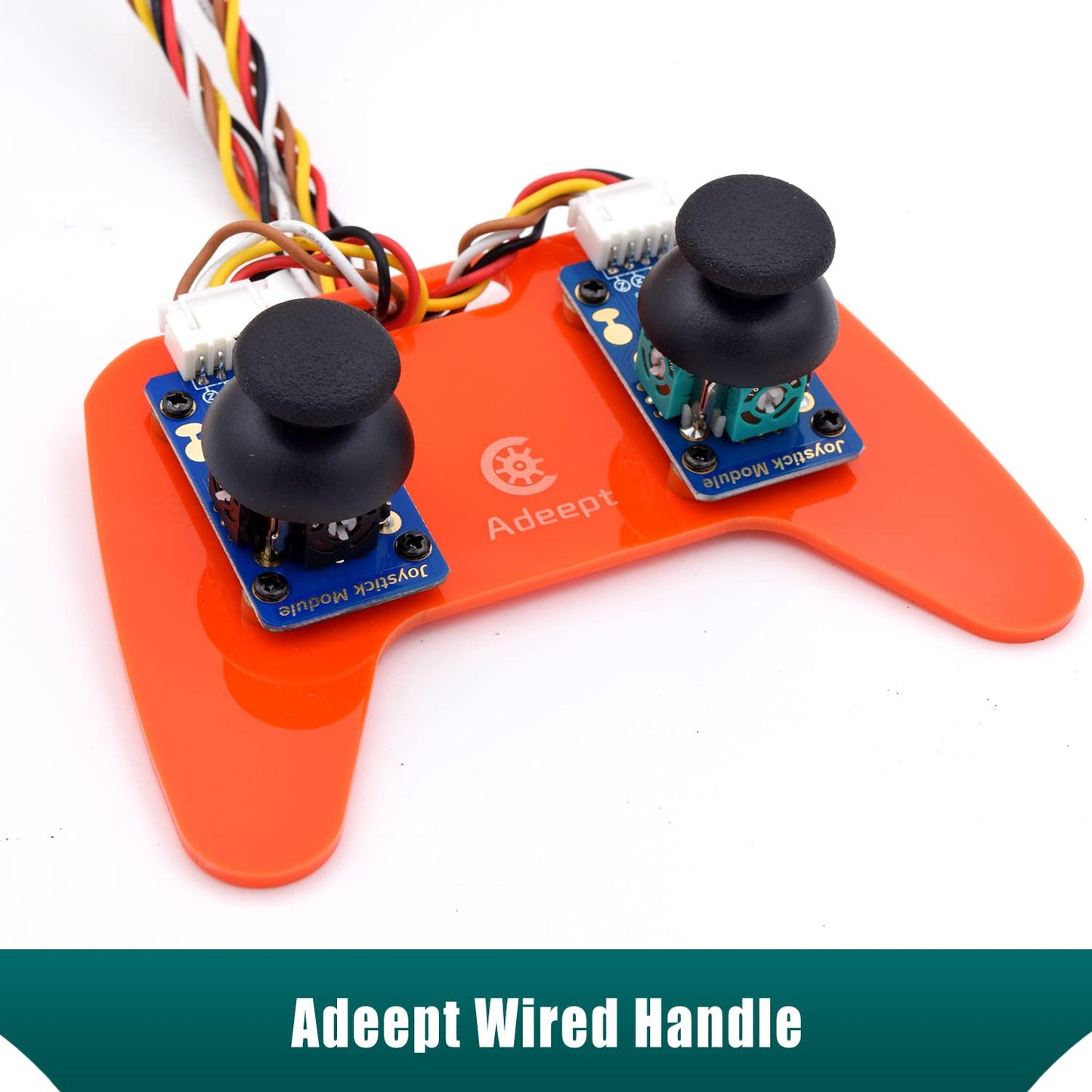 Adeept 5-DOF Robotic Arm Kit Compatible with Raspberry Pi 4 B 3 B+ B A+, Programmable DIY Coding STEM Educational 5 Axis Robot Arm with Python Code and Tutorials(PDF) - Orange