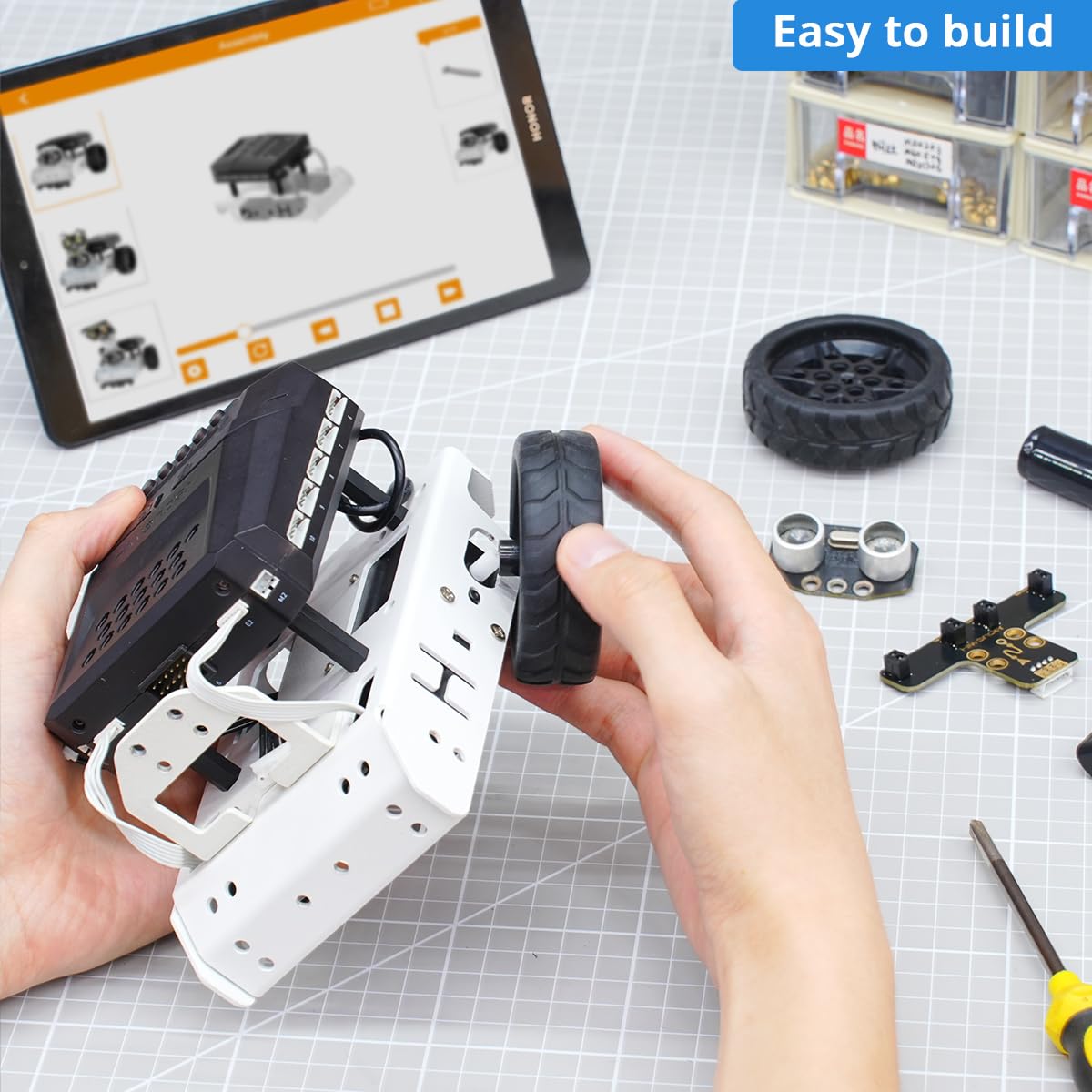 LewanSoul AiNova AI Vision Robot Car for Scratch & Python Programming, Coding Robot Kit STEM Projects Educational Building Robot Open Source Smart Robotic, Standard Kit