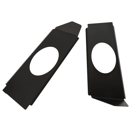 HECASA Speaker Brackets for 1967-1972 Chevy C10 Pickup, Compatible with 6x9 Speakers, Black, Model MO-2112