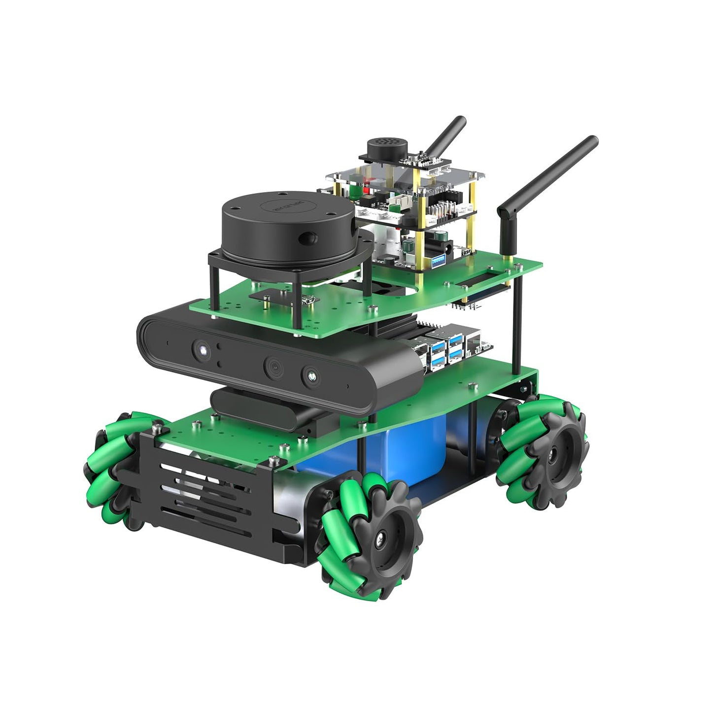 Yahboom ROS2 Robot Python Programming Engineering Project Depth Camera 360°Movement for Mechanical Engineers for Jetson Nano 4GB（Sta Ver-Without Nano）