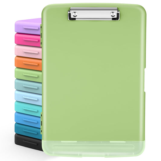 Sooez Clipboards with Storage, High Capacity Clip Boards 8.5x11 with Storage, Heavy Duty Nursing Clipboard Folder, Plastic Clipboard with Pen Holder for Women Teachers Work, School & Office Supplies