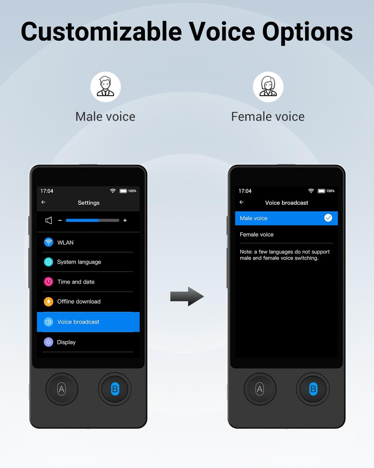 XUPURTLK Language Translator Device W12, Voice Translator Device Two Way, 144 Languages Real-Time Translator Device, Offline & Recording & Photo Translation for Travel, Business, Learning (Black)